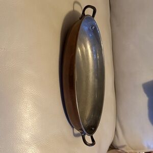 Copper Oval Baking Dish and bowl